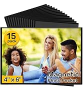 YixangDD Magnetic Picture Frames 15 Packs-Fridge Magnetic Photo Frames-Holds 4 x 6 Inches Photos,...