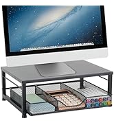 Gugsey Small Laptop Stand for Desk, Monitor Stand Riser, Office Desk Accessories, Computer Deskto...