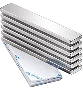 Strong Neodymium Bar Magnets with Double-Sided Adhesive, Rare-Earth Metal Neodymium Magnet - 60 x...