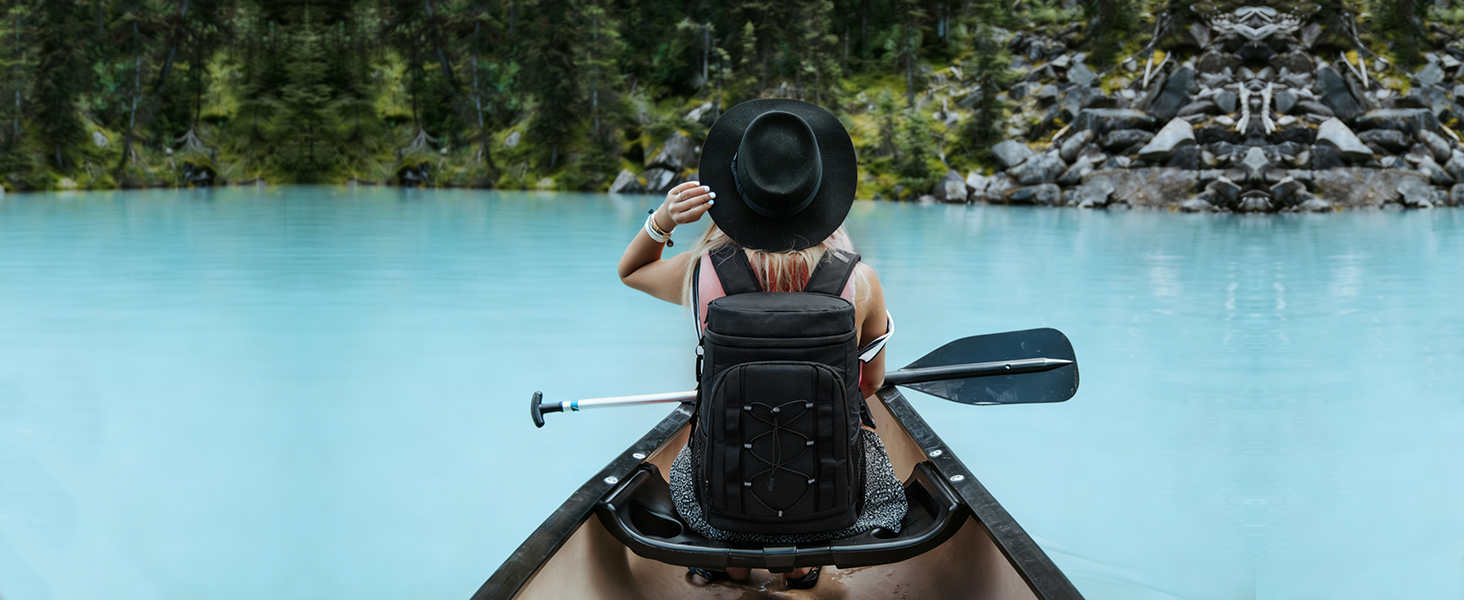 waterproof insulated backpack cooler for kayaking