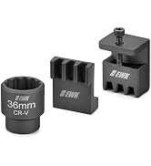 EWK Flywheel Locking Tool, 36mm 3/4 Inch 12 Pt Socket & 2 Locking Plates, for 6.6L Duramax Engine
