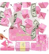 Tarklanda Birthday Surprise Gift Box Explosion for Money, 20 Pop Out Boxes | DIY Cash Pop Up, Pre...