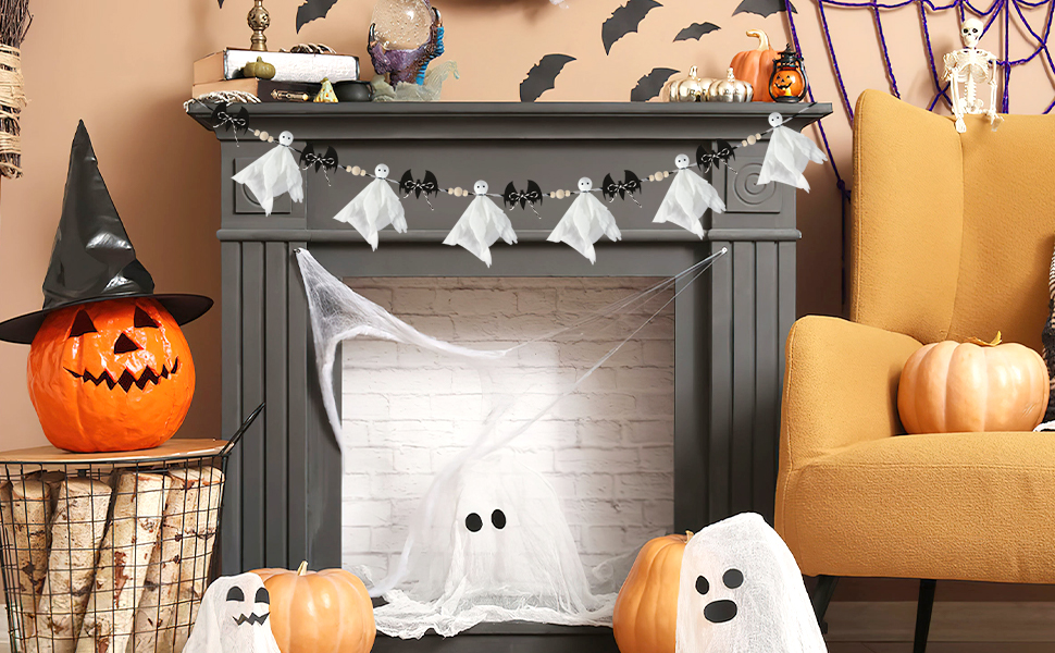 vintage halloween decor,ghost decor