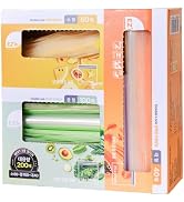 EZ'n Standard Double Zipper Food Storage Bags – Variety Pack, S,M,L Size, Durable, BPA-Free, Leak...