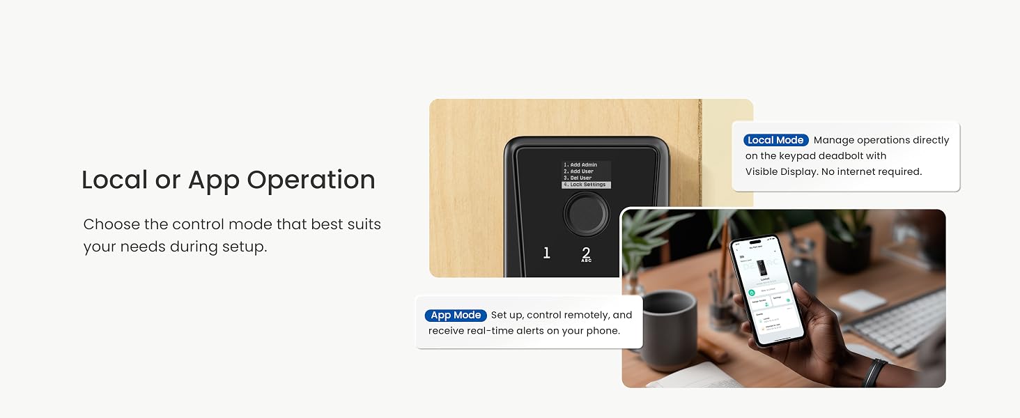 Local or App Operation
