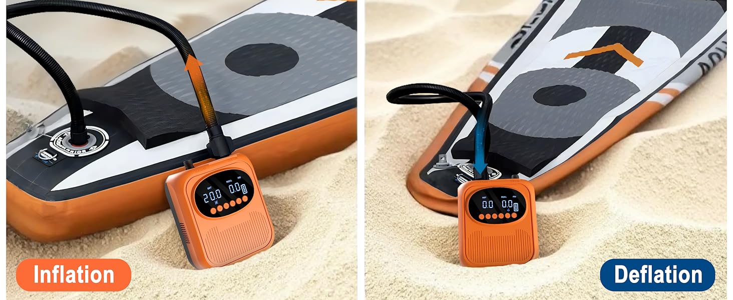 portable air pump for inflatables
