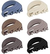 Hair Claw Clips for Women, Girls & Kids - Thin to Thick Hair, 2.6 Inch Strong Matte Flower Jaw Cl...