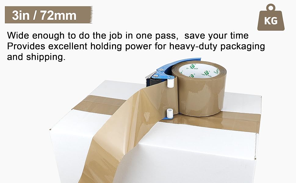 3 inch brown tape