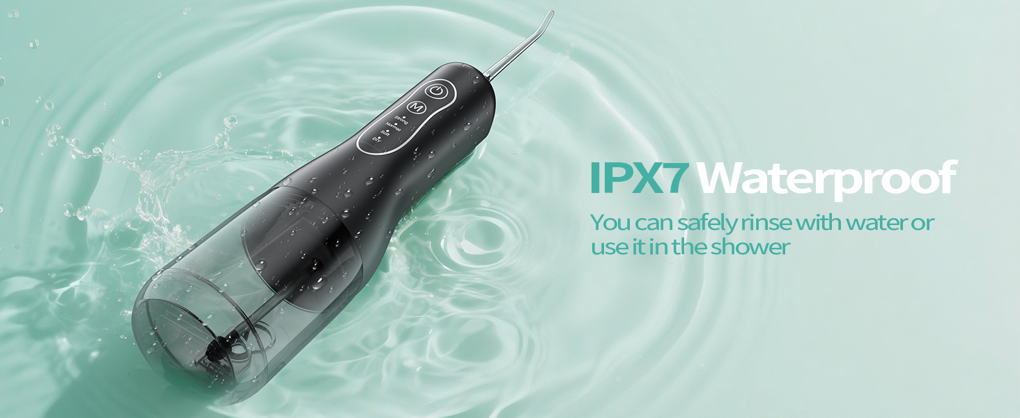IPX7 Waterproof, safely rinse with water or use it in the shower