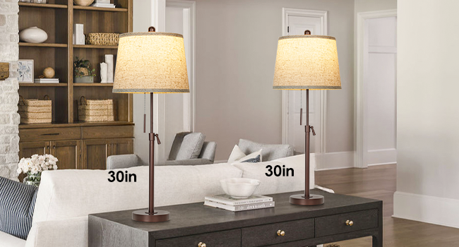 Adjustable Height Table Lamp