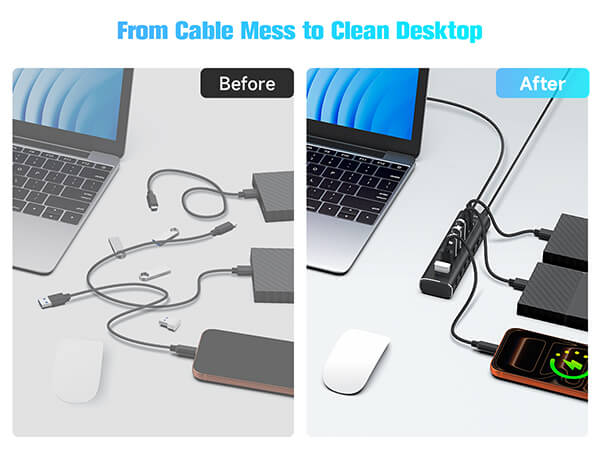 7 ports usb hub