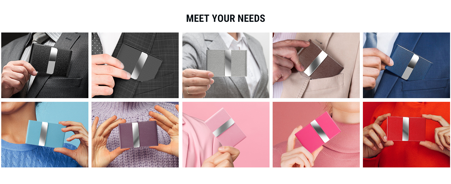 PU Leather Business Card Case