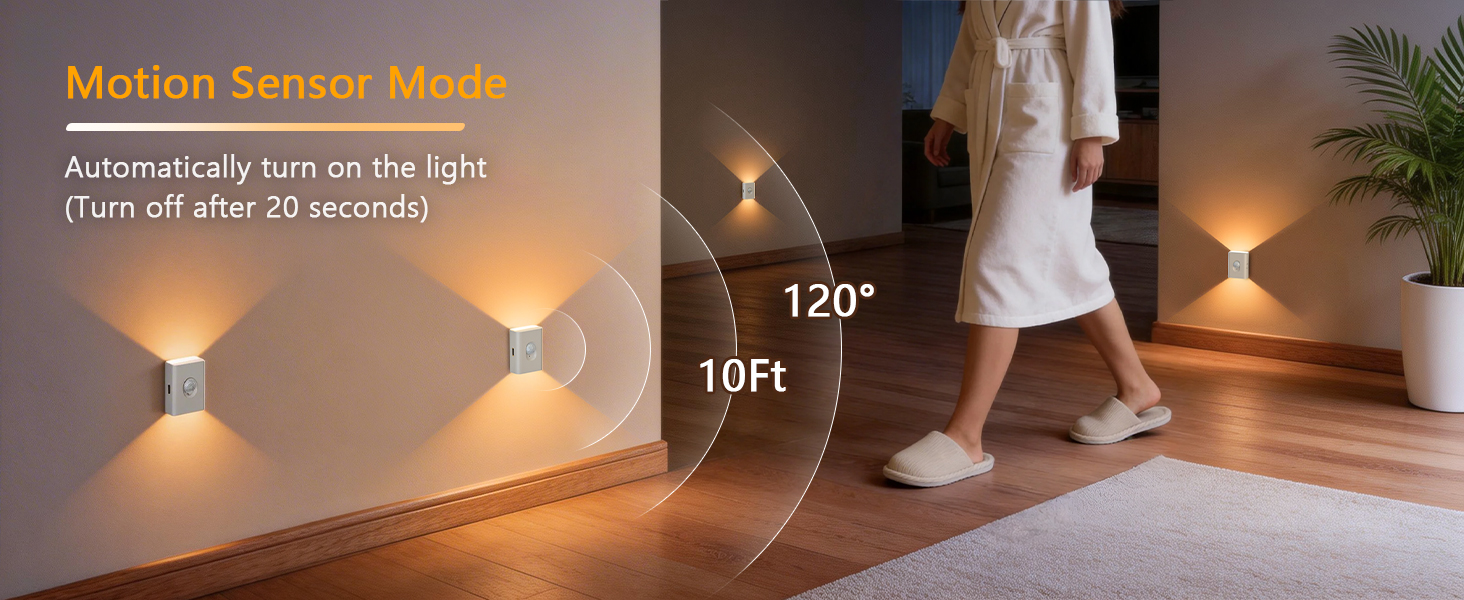 motion sensor night light battery operated