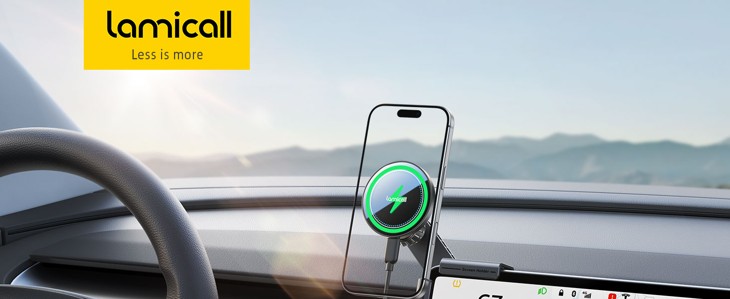 tesla phone mount charger