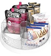 Simple Houseware 12-Inch Lazy Susan Turntable with Removable Bins and Dividers