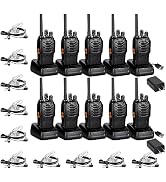 TIDRADIO Walkie Talkies for Adults Long Range, Frequency Copy, Rechargeable Two Way Radios with S...