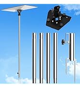Starlink Gen 3 Ground Pole Mount, Adjustable Tilt 160 Degree, Stainless Steel Starlink Internet K...