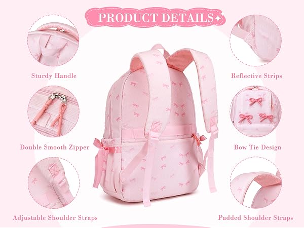 bow backpack for girls