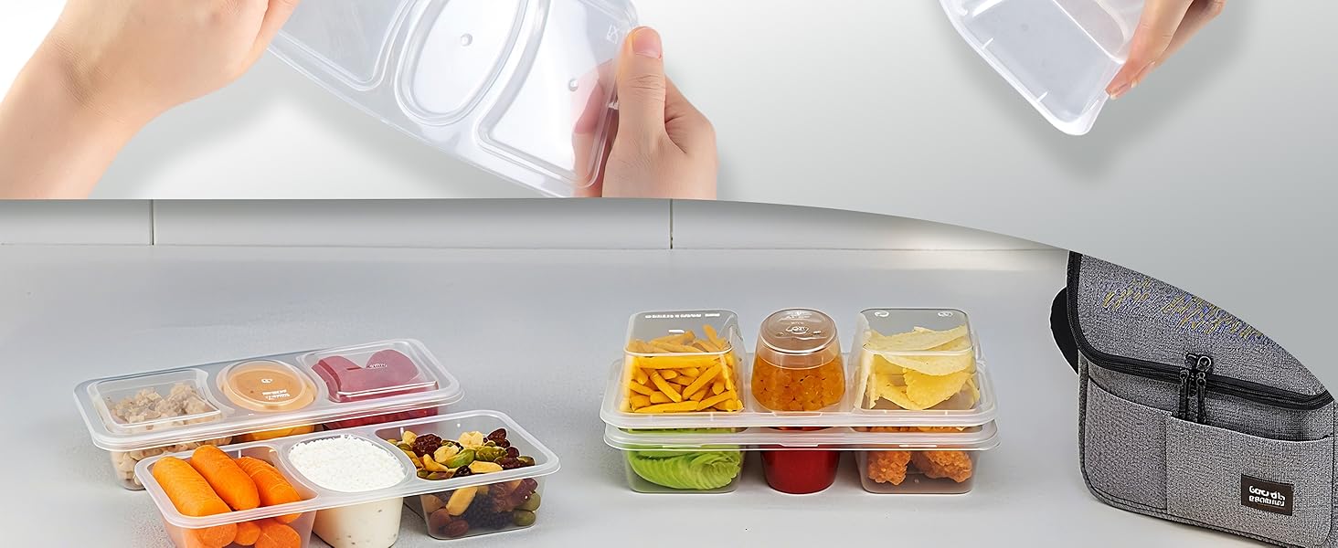 Reusable Snack Containers with Lids