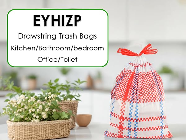 Drawstring Trash Bags Kitchen/Bathroom/bedroom Office/Toilet