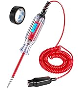 Heavy Duty 3-48V Automotive Circuit Tester with Backlit Digital LCD Voltage Display, DC Test Ligh...