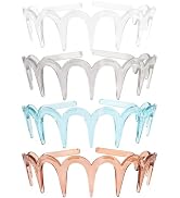 TODDER 4 Pack Zig Zag Headbands for Women Men Teen Girls New U Shape Fashion Teeth Hair Comb Hair...