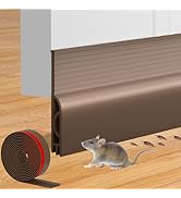 Door Draft Stopper for Bottom of Door, Adjustable Weather Stripping Door Seal for Cold Insulation...