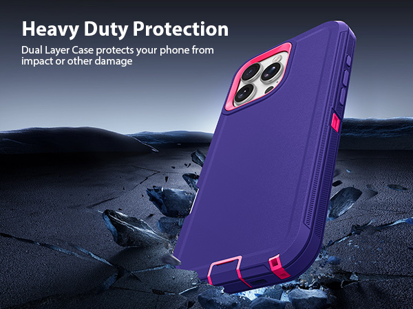 Jelanry iphone 16 pro max phone Case Heavy Duty Rugged Dual-Layer Protection Shockproof Dropproof