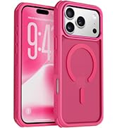 ZOYTONE Magnetic for iPhone 17 Pro Case, Compatible with MagSafe, Threaded Border Non-Slip, 4 Cor...
