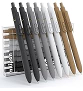inkipen- 8 Pack Pens, Gel pens Black Ink, Fine Point(0.5mm),Quick-Drying Smooth Writing,School an...