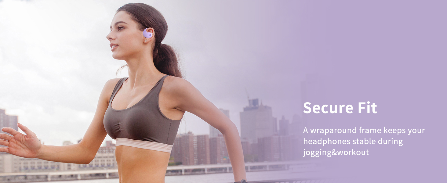 Ergonomics, wearing fit, exercise, fitness, and running can maintain stable sports headphones