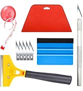 tiptopcarbon Wallpaper Smoothing Tool with 8 Inch Scraper for Contact Paper Adhesive Vinyl 10pcs/...