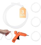 ENPOINT 3 Pack Long Hot Glue Stick Rolls - 3.28 FT Long x 0.43 inch 7/16 Hot Glue Sticks Full Siz...
