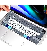 MacBook Shortcuts Keyboard Cover for 2022 New MacBook Air 13.6 M2 Chip A2681, 2021 MacBook Pro 14...