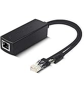 Gigabit Active PoE Power Over ethernet Splitter Adapter 48V to 12V, DC Jack 5.5x2.1mm, IEEE 802.3...