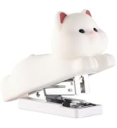 Honagu Mini Cute Animal Stapler with Staples, Cartoon Stereoscopic Silicone (PVC) Stapler, Labor-...