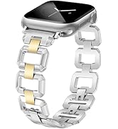 JR.DM Gold Watch Band for Women Compatible with Apple Watch 38mm 40mm 41mm 42mm 44mm 45mm 46mm 49...