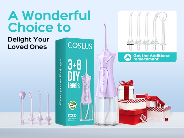 COSLUS Water Dental Flosser Pick for Teeth