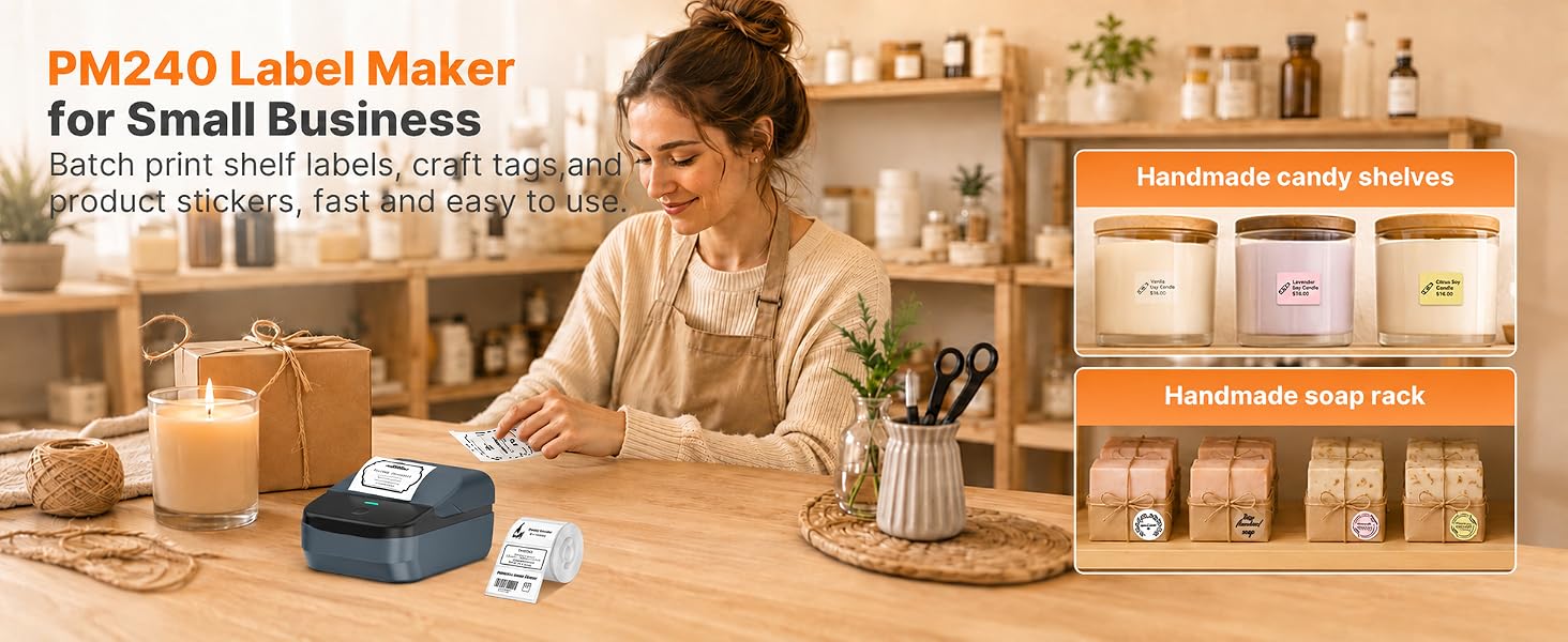 label maker machine with tape label printer thermal printer sticker printer thermal label printer