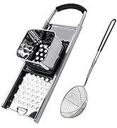 KEISSCO Stainless Steel Spaetzle Maker with Comfort Grip Handle, Homemade Traditional German Egg ...
