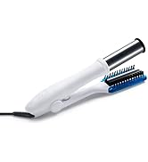 InStyler Max Prime Wet To Dry 1.25" White 2-Way Professional Tourmaline Ceramic Revolving Iron wi...
