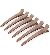 AIMIKE Extended Sectioning Hair Clips w/Built-in Silicone Band, 4.8" No-Crease Non-Slip Hair Styl...