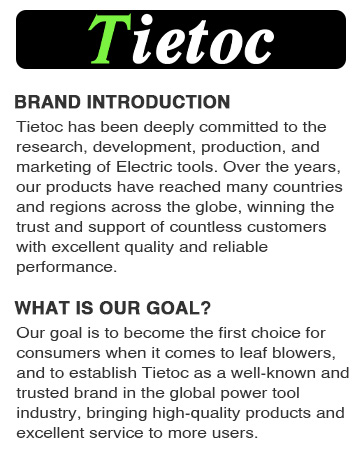 Tietoc Leaf Blower Cordless, 735CFM/200MPH Brushless Electric Leaf Blower