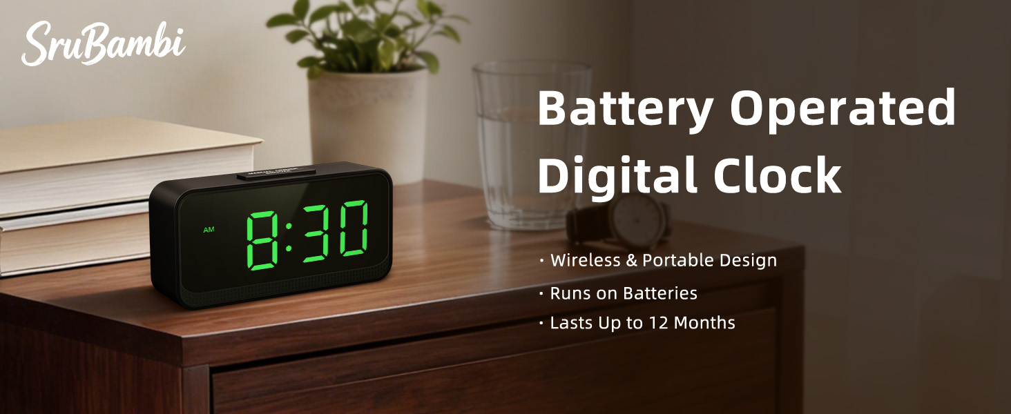 battery operated alarm clock