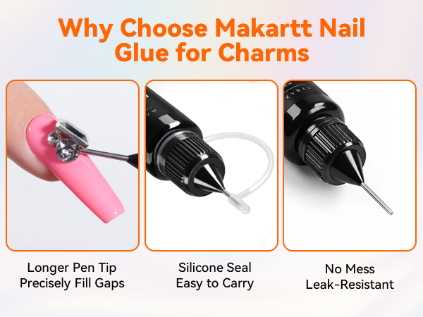 valentine's day nail charm glue