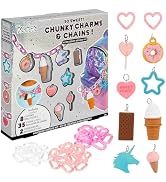 Fashion Angels So Sweet Hyperlink Keychain Jewelry Design Kit, Includes 8 Dessert Charms & 35 Chu...
