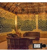 echosari 20Ft x 13Ft Net Lights Outdoor Mesh Lights Plug in with Remote, 720 LED Christmas Net Li...