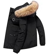 FSD. WG Hooded Puffer Jacket for Men and Women Winter Thicken Cotton Coat with Removable Hood (Si...