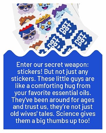 essential oils, stickers