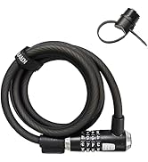 Kryptonite KryptoFlex Bike Lock Cable, 2FT/6FT/10FT Long 12mm Thick Heavy Duty Braided Steel Cabl...